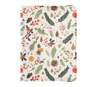 Christmas Holly Pine Cone Travel Wallet Leather Passport Holder Secure Hidden Passport Covers for Men Trip Accessories