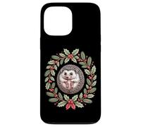 Christmas Holly Wreath Hedgehog Festive Woodland Case for iPhone 13 Pro Max