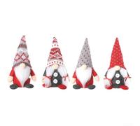 Christmas Home Tabletop Decorations 4Pcs Handmade Gnomes with Scandinavian Craft for Festive Ambiance