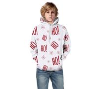 Christmas Hoodie Boys Funny Christmas Jumper Children with Hood Christmas Sweatshirt with Christmas Motif Winter Chirstmas Hoodie Letter Print Christmas Hoodie Xmas Christmas Hoodie