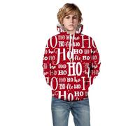 Christmas Hoodie Boys Funny Christmas Jumper Children with Hood Christmas Sweatshirt with Christmas Motif Winter Chirstmas Hoodie Letter Print Christmas Hoodie Xmas Christmas Hoodie