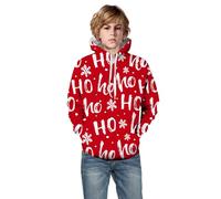 Christmas Hoodie Boys Funny Christmas Jumper Children with Hood Christmas Sweatshirt with Christmas Motif Winter Chirstmas Hoodie Letter Print Christmas Hoodie Xmas Christmas Hoodie