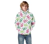 Christmas Hoodie Boys Funny Christmas Jumper Children with Hood Christmas Sweatshirt with Christmas Motif Winter Chirstmas Hoodie Letter Print Christmas Hoodie Xmas Christmas Hoodie