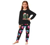 Christmas Hoodie,Christmas Pjs 67 Meme Pyjamas Set Matching Christmas Pjs for Family Six Seven Number 6 7 Christmas Long Sleeve Pjs Jumper 2025 Tops and Pants 2 Piece Outfit Clothing