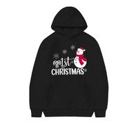 Christmas Hoodie Girls, Christmas Jumper with Hood, Christmas Sweatshirt Children with Santa Print Merry Chirstmas Hoodie Winter Christmas Hoodie Xmas Pullover Long Sleeve Shirt