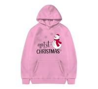Christmas Hoodie Girls, Christmas Jumper with Hood, Christmas Sweatshirt Children with Santa Print Merry Chirstmas Hoodie Winter Christmas Hoodie Xmas Pullover Long Sleeve Shirt