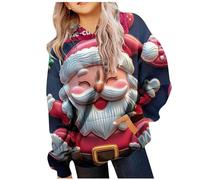Christmas Hoodie Girls Long Sleeve Christmas Jumper Children with Pockets, Christmas Sweatshirt Santa Print Casual Chirstmas Hoodie Christmas Hoodie Xmas Hoodie Winter Christmas