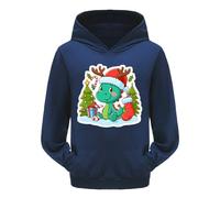 Christmas Hoodie Girls Oversized Christmas Jumper Girls with Dinosaur 3D Print Christmas Sweatshirt with Hood Casual Winter Chirstmas Sweat Jacket Christmas Hoodie Xmas Pullover Hoodie