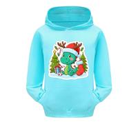 Christmas Hoodie Girls Oversized Christmas Jumper Girls with Dinosaur 3D Print Christmas Sweatshirt with Hood Casual Winter Chirstmas Sweat Jacket Christmas Hoodie Xmas Pullover Hoodie