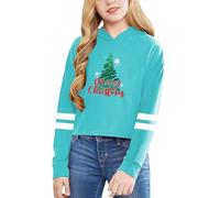 Christmas Hoodie Girls Oversized Christmas Jumper Girls with Hood, Christmas Sweatshirt Children with Christmas Motif Merry Chirstmas Hoodie Christmas Hoodie Xmas Hoodie Winter Christmas
