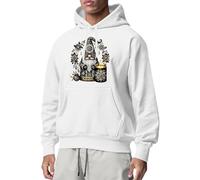 Christmas Hoodie Men's Funny Christmas Hoodie with Santa Print Christmas Jumper with Hood Fashion Casual Christmas Winter Christmas Hoodie Xmas Hooded Sweatshirt Hoody, White, XL