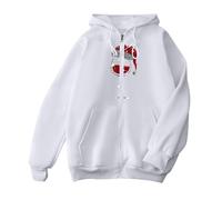 Christmas Hoodie Men's Oversize, Christmas Hoodie Men with 3D Print, Christmas Jumper with Hood Comfortable Christmas Winter Christmas Hoodie Xmas Hooded Sweatshirt Hoodie for Men, White, S