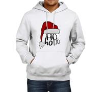 Christmas Hoodie Men's Oversize, Christmas Hoodie Men's with 3D Print, Christmas Jumper with Pockets, Casual Christmas Hooded Sweatshirt, Winter Christmas Hoodie Xmas Hoody, White, S