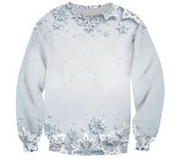 Christmas Hoodies for Men Funny 3D Print Patterns Sweatshirt Pullover Couples Xmas Party Cool Tracky Jumper Sweater Sports Leisure Workwear Sweatshirt Snowman Outfit Adult (I,XS)