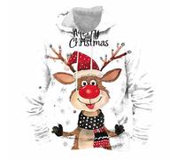 Christmas Hoodies for Men,Novelty Funny Long Sleeve Pullover Tops Reindeer Hooded Sweatshirt Mens Fleece Lined Drawstring Hooded Jumpers,Happy Holidays Clothing Ugly Christmas Sweaters M-3XL