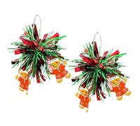 Christmas Hoop Earrings Colorful Red White Green Hoop Firework Shiny Earrings Glitter Christmas Gingerbread Man Snowman Candy Cane Socks Mistletoe Firework Hoop Earrings Xmas Party Jewelry, Alloy