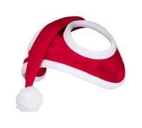 Christmas Horse Hat: Cheerful Santa Hat, Comfortable Christmas Headdress, Easy to Secure Design with Fabric, Equine Dress Equipment to Add to Parties and Events