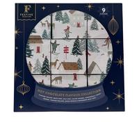 Christmas Hot Chocolate Gift Set - 9pk Assorted Hot Choc With Mini Mallows, Candy, Cookies | Xmas Gifts For Women, Christmas Eve Box Fillers For Adults, Kids Hot Chocolate Hamper