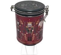 Christmas Hot Chocolate Gift Tin Set - Festive Clip-Top Storage Tin with Milk Chocolate or Pistachio Flavour Hot Chocolate, Chocolate Flakes & Mini Mallows, Christmas Gift, Milk Chocolate