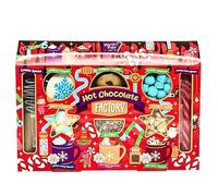 Christmas Hot Chocolate Station - Mini Mallows, Cookie Spoon, Rainbow Cookies, Candy Cane Spoon, Snowflake Marshmallows Topper & Instant Hot Chocolate Mix - Gift Set Xmas