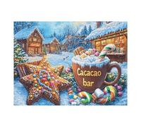 Christmas Hot Drink 500 Piece Jigsaw Puzzle for Adults Winter Evening Activity Cozy Relaxation Detailed Artwork Ideal Housewarming Gift 500 PCS