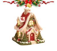 Christmas House Incense Burner - 10x7x7cm Backflow, Log Cabin, Incense Burner | Creative Christmas Ornament for Home Living Room Niche Style Holiday Home Decor