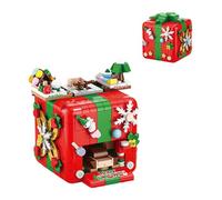 Christmas House Mini Building Set with Light, Christmas Theme Building Blocks Ornaments, MOC Creative House Model, Building Toy for Teenagers Adults Teens(527PCS)