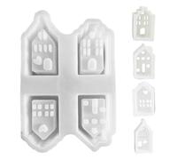 Christmas House Mould - Christmas Silicone Moulds | Christmas Resin Moulds | Candle Holder Silicone Molds Molding Moulds | Handmade Home Candle Mould, Making Moulds From China