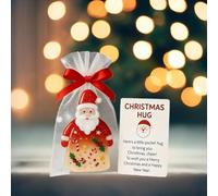 Christmas Hug Greeting Card Santa Claus Pocket Hug Card Merry Christmas Year Gift Ones For Loved & Wishing New Positive Coworkers, Decorations, bulk little For Design Emotional hug little hugs