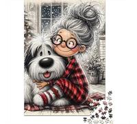 Christmas Hug1000 Piece Thick Cardboard Jigsaw Puzzle Multi Pack Adults Kids Challenging Difficult Brain Teaser Home Leisure Activity Gift 70x50cm/1000pcs