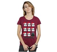 Christmas Humbug Cotton T-Shirt Star Wars Burgundy S