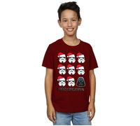 Christmas Humbug T-Shirt Star Wars Burgundy 9 Years
