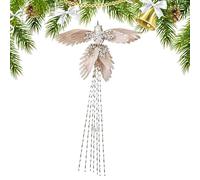 Christmas Hummingbird Ornament | Winter Holiday Accessory Hanging Hummingbird Glitter Hummingbird Christmas Bird Decoration - for Wreath Fireplace Yard Balcony Tree Suitable for e Garland