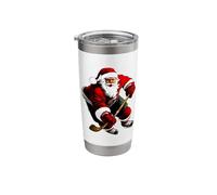 Christmas Ice Hockey Player Stainless Steel Insulated Tumbler