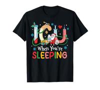 Christmas ICU When You're Sleeping Santa Christmas Nurses T-Shirt