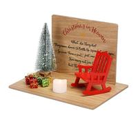 Christmas in Heaven Decoration Christmas Memorial Rocking Chair Ornament Save A Seat Memorial Gift (1 seat)