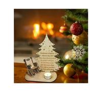 Christmas in Heaven Poem Tree Rocking Chair Candle Loved Ones Memorial Ornament