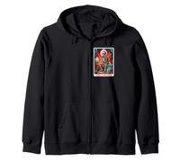 Christmas In Hell Tarot Card! Scary Horror X-Mas Zip Hoodie
