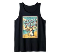 Christmas in July Have A Cool Yule Penguin Beach Tank Top