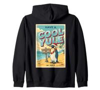 Christmas In July Have A Cool Yule Penguin Beach Zip Hoodie