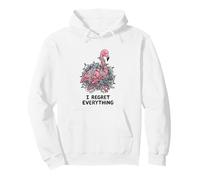 Christmas In July I Regret Everything Flamingo Pullover Hoodie