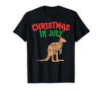 Christmas In July Kangaroo Cute Summer Xmas Australia Aussie T-Shirt