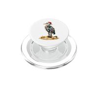 Christmas In July Lights Wrapped On Great Blue Heron Birding PopSockets PopGrip for MagSafe