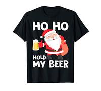 Christmas In July Santa Ho Ho Hold My Beer T-Shirt