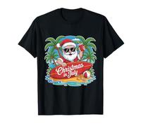 Christmas In July Summer Beach Hawaii Santa USA Men Women T-Shirt
