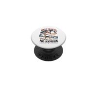 Christmas in July Surfing Santa Beach Only Waves no Kooks PopSockets Adhesive PopGrip