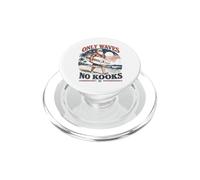 Christmas in July Surfing Santa Beach Only Waves no Kooks PopSockets PopGrip for MagSafe
