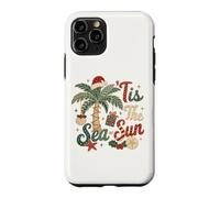 Christmas In July Tis The Sea Sun Santa Hat Cottagecore Case for iPhone 11 Pro