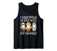 Christmas in July with My Gnomies Summer Vacation 2026 Tank Top