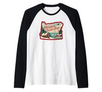Christmas in The Beaver State Oregon Scenic Raglan Baseball Tee